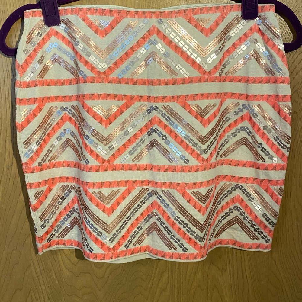 XS Express Pink Sequin Skirt